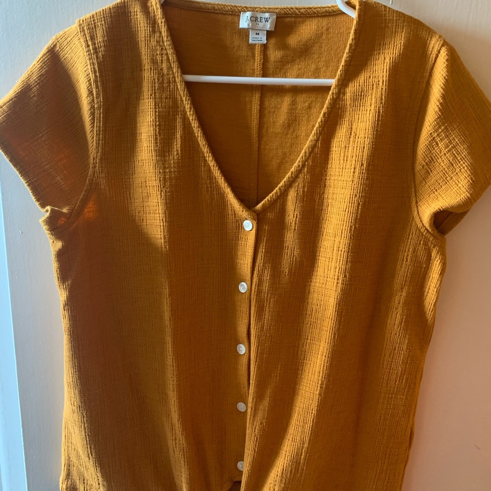 J.Crew Mustard Short Sleeve